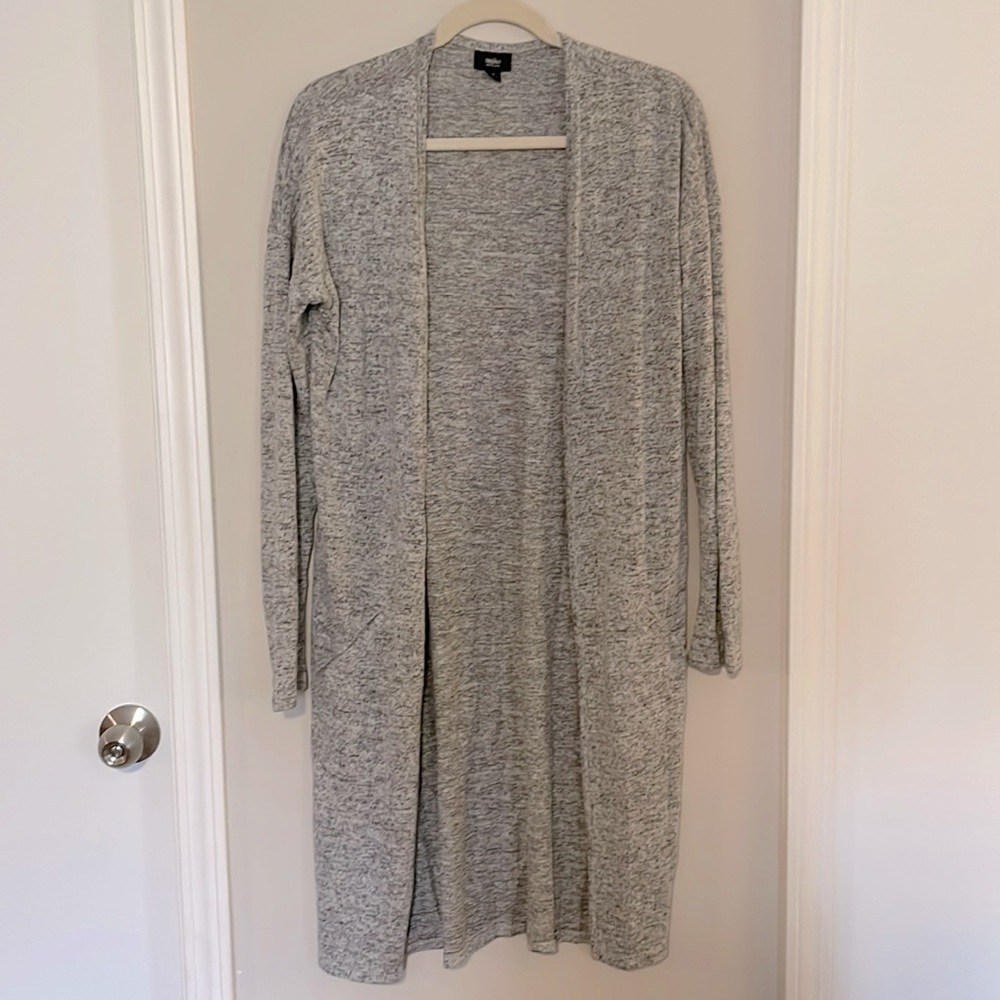 Gray long sweater size Small